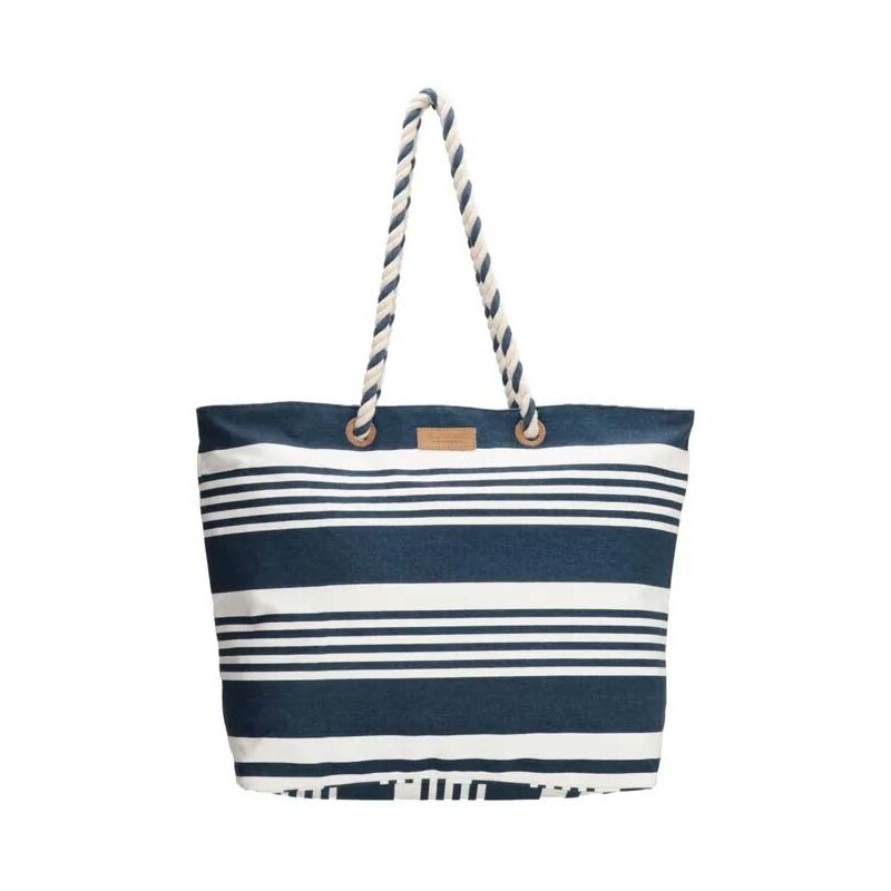 PE-Florence Modro-biela pruhovaná plážová taška Vacation 40825431