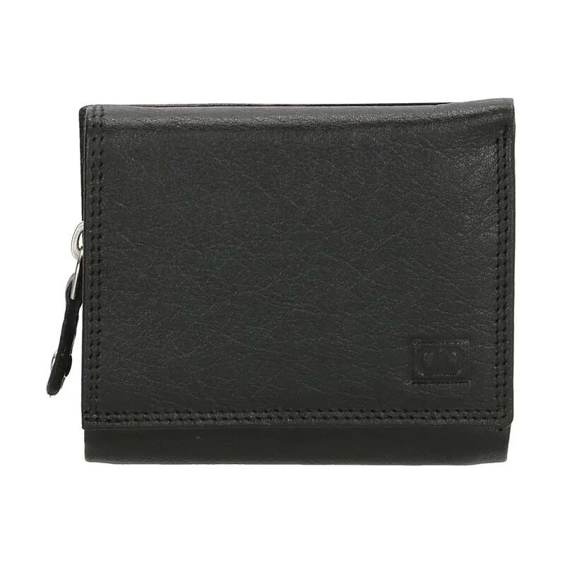 Double-D Čierna malá kožená peňaženka Clarrisa 41219109