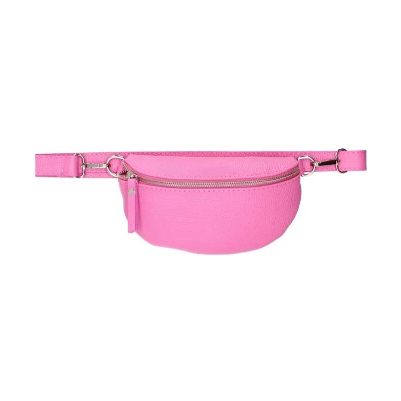 Charm London Ružová štýlová kožená ľadvinka „Dominica“ 41172901