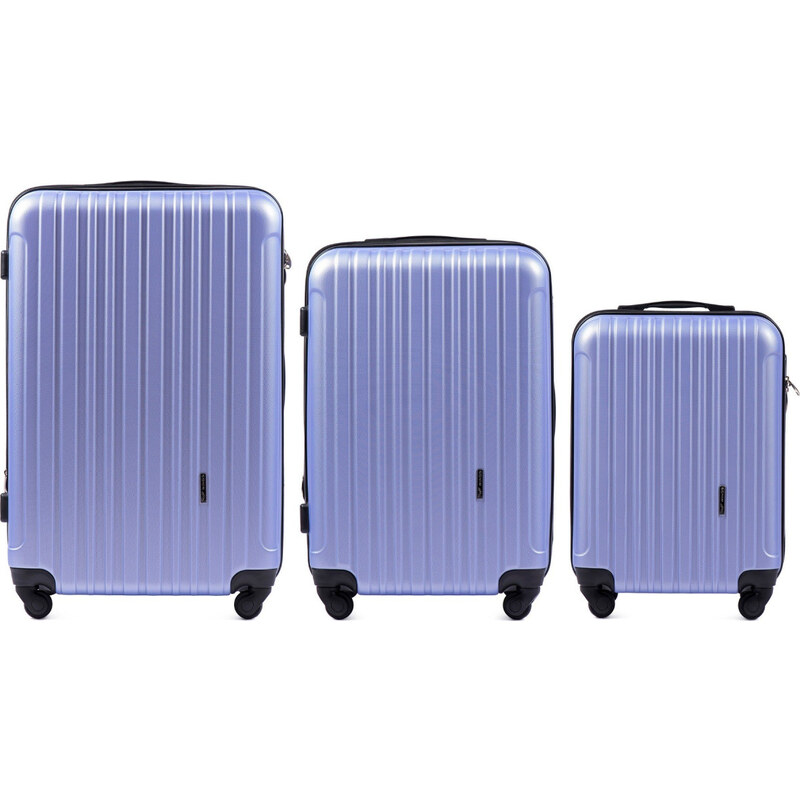 Svetlofialová sada cestovných kufrov FLAMINGO 2011, Luggage 3 sets (L 65152105