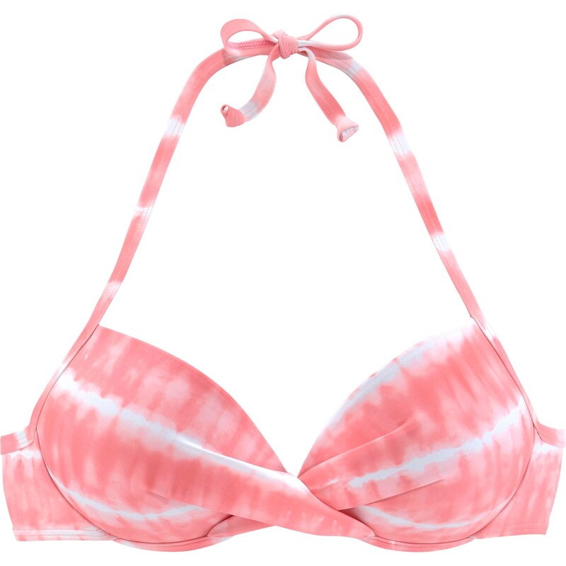 s.Oliver Bikinový top ružová / biela 54249116