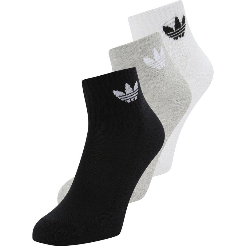 ADIDAS ORIGINALS Ponožky sivá melírovaná / čierna / biela 66075723