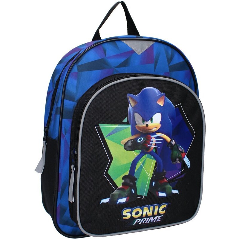 Vadobag Detský batoh s veľkým predným vreckom Ježko Sonic - 8L