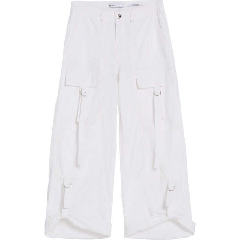 Bershka Kapsáče biela 43862794