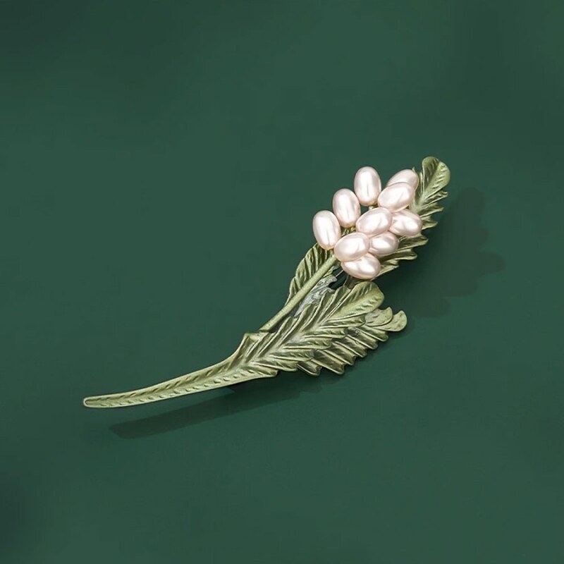 Éternelle Unikátní perlová brož - květina