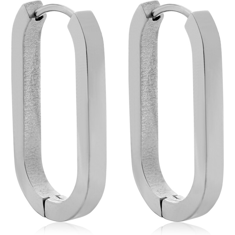 Troli Nadčasové oceľové oválne náušnice VAAXF342S 66991463