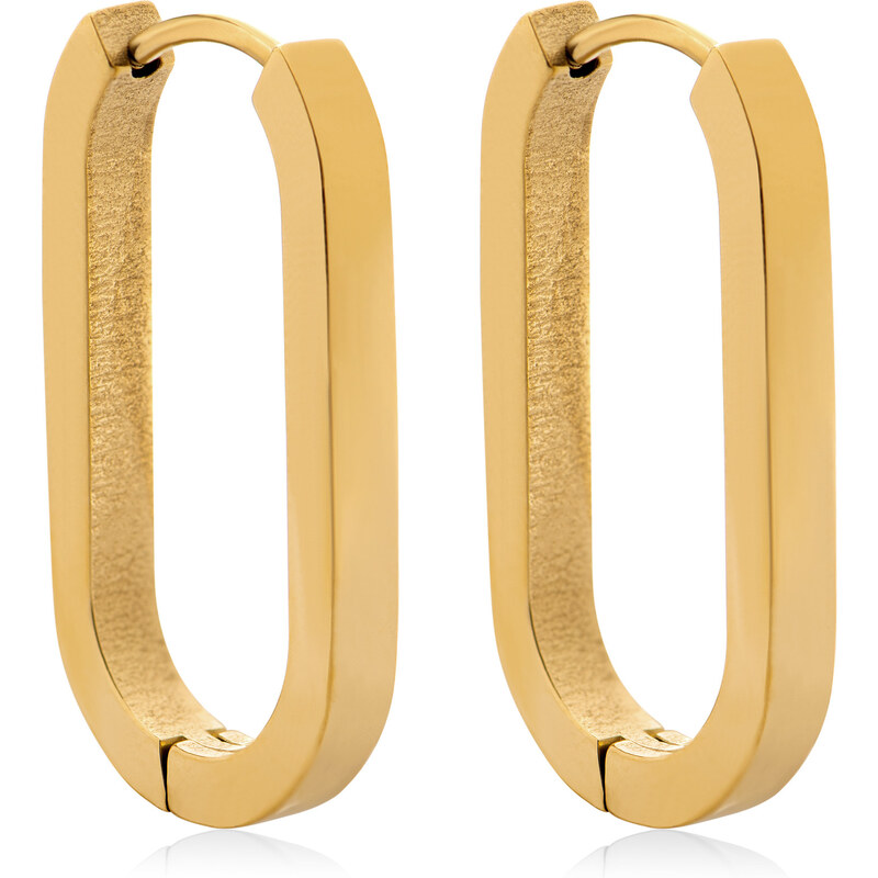 Troli Nadčasové pozlátené oválne náušnice VAAXF342G 66591355