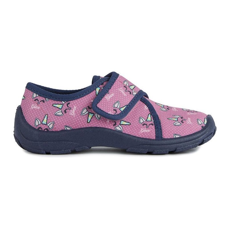 Detské papuče Geox ružová farba