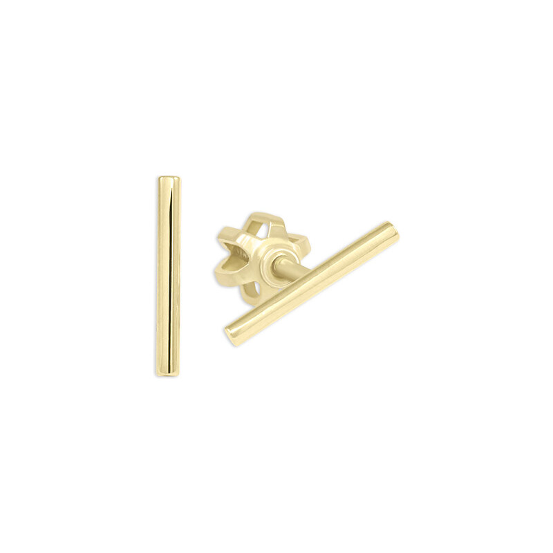 Soliter Minimalistické zlaté náušnice Tyčinky 231 001 00672 0000000 66583505