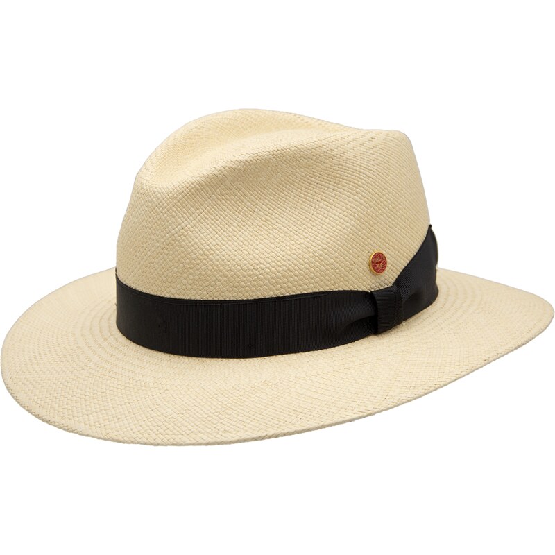 Mayser Luxusný panamský klobúk - Fedora klobúk - ručne pletený, UV faktor 80 - Ekvádorská Panama