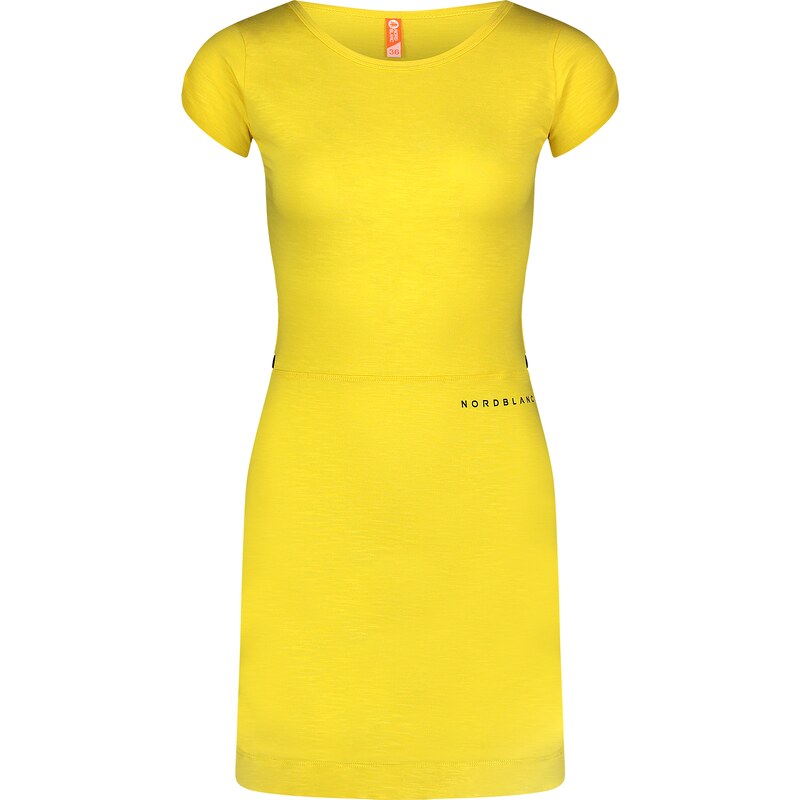 Nordblanc Žlté dámske šaty WAISTLINE
