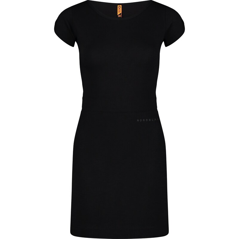 Nordblanc Čierne dámske šaty WAISTLINE