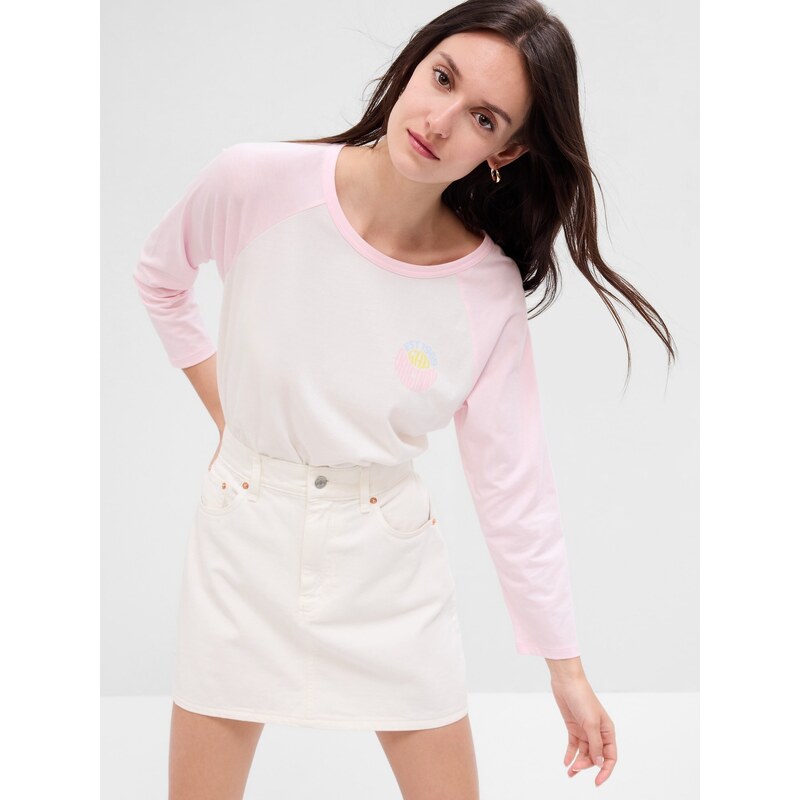 GAP Dámske Tričko s retro logom 661029-02 66267986