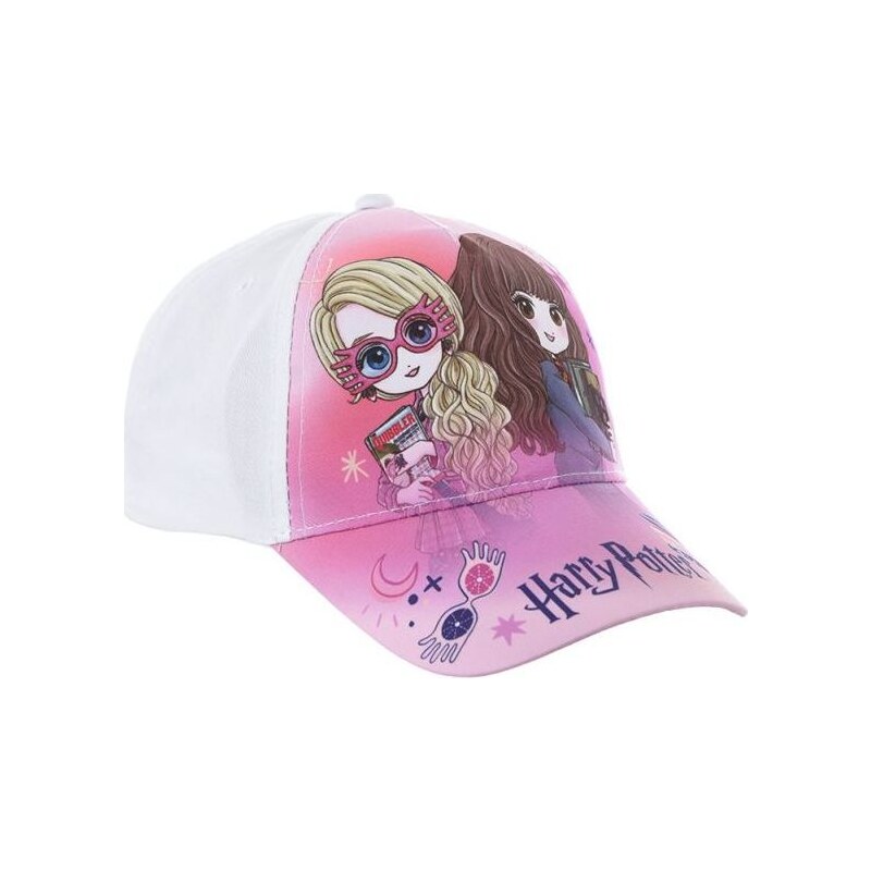 HARRY POTTER Bielo-ružová dievčenská šiltovka s motívom postavičiek z 43965657