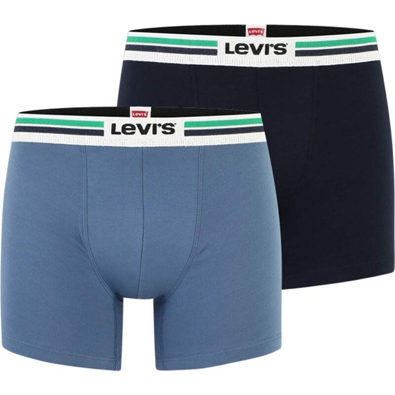 LEVIS Boxerky námornícka modrá / svetlomodrá / trávovo zelená / biela 62174804