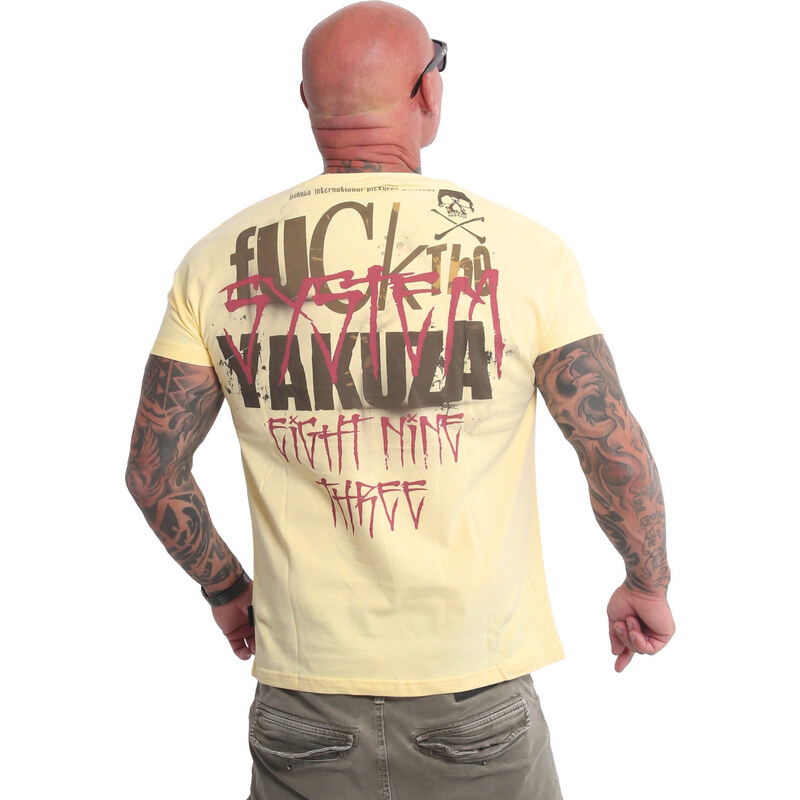 Yakuza tričko pánske SHOT TSB 22019 pale banana