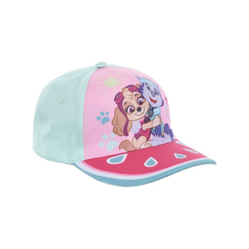 Mintovo-ružová dievčenská šiltovka Paw Patrol 43996801