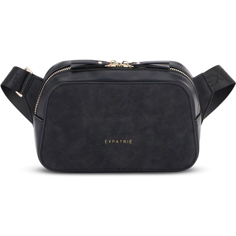 Expatrié Taška cez rameno Fleur čierna 54252060