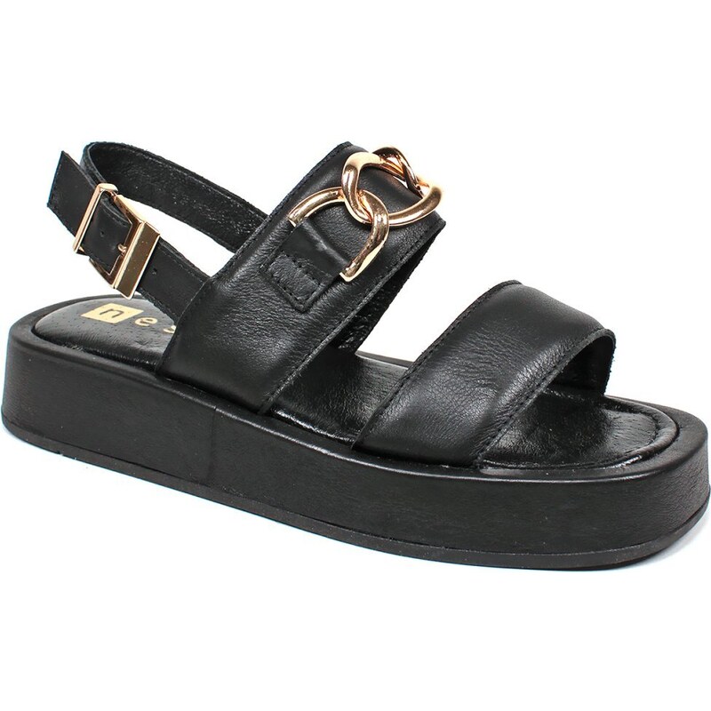 GLS Kožené sandále na hrubej podrážke 44006550