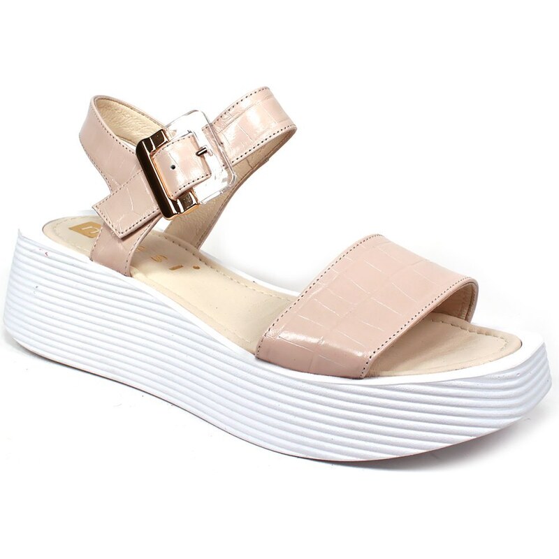 GLS Kožené sandále na hrubej podrážke 44008320