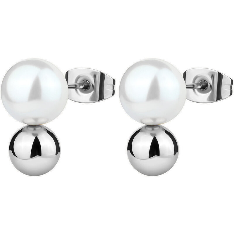 Brosway Slušivé oceľové náušnice s perlami Perfect BPC22 66584538