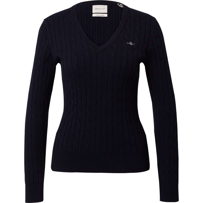 GANT Sveter námornícka modrá / biela 66105082