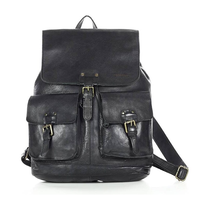 Marco Mazzini handmade MARCO MAZZINI Elegantný dámsky batoh A4 z pravej kože | čierna VS21a