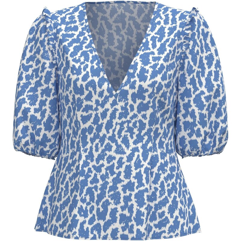 OBJECT Blúzka modrá / biela 54250415