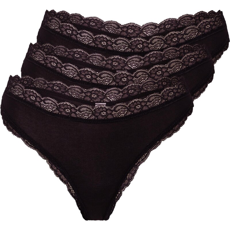 Lindex Tangá čierna 66069735