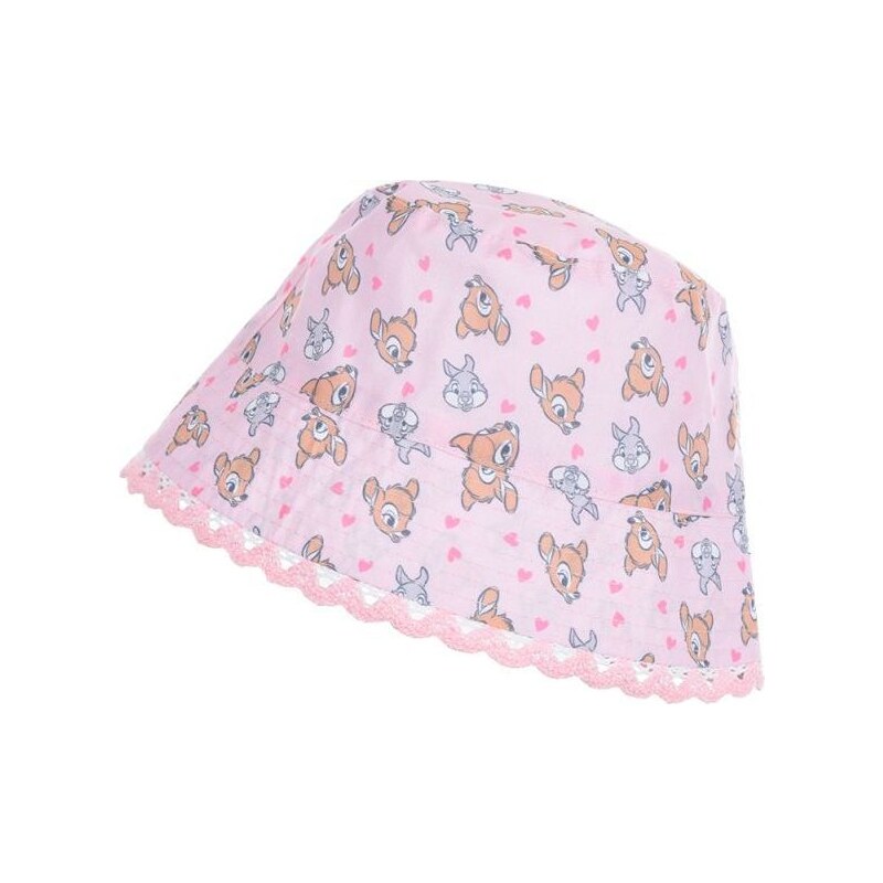 BAMBI Svetloružový letný klobúk pre dievčatko Disney Baby 44063404