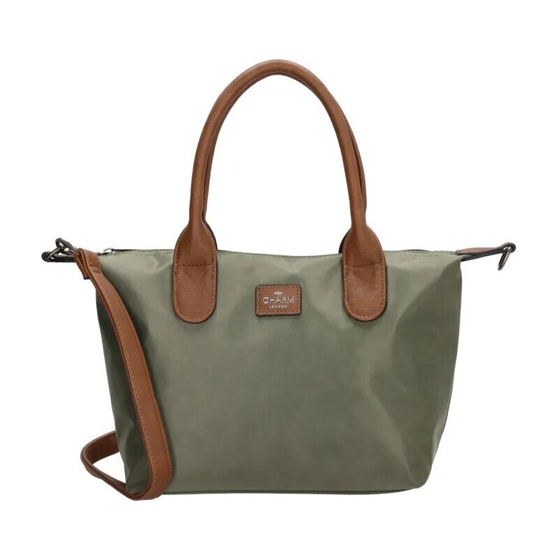 Charm London Zelená nepremokavá kabelka na rameno „Feminity“ 67137765