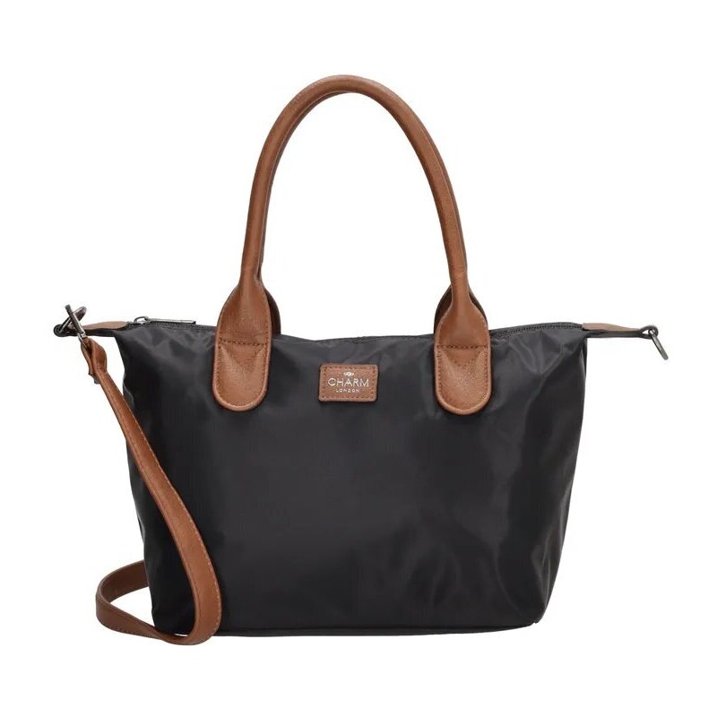 Charm London Čierna nepremokavá kabelka na rameno „Feminity“ 63395098