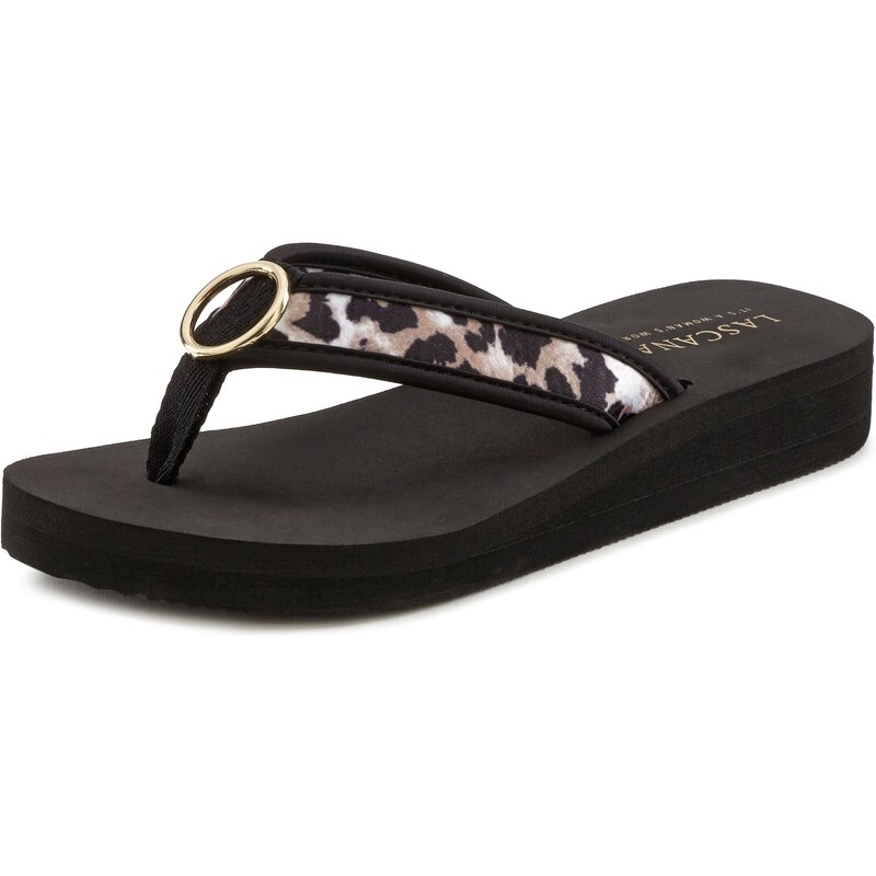 LASCANA Žabky béžová / čierna 54444803