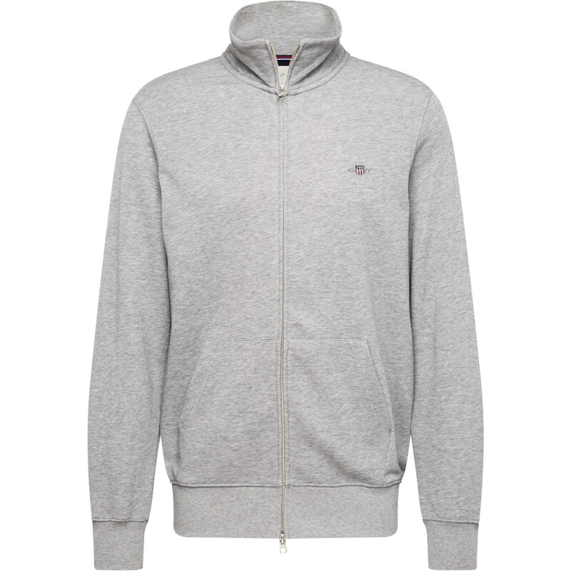 GANT Tepláková bunda sivá melírovaná 44102073