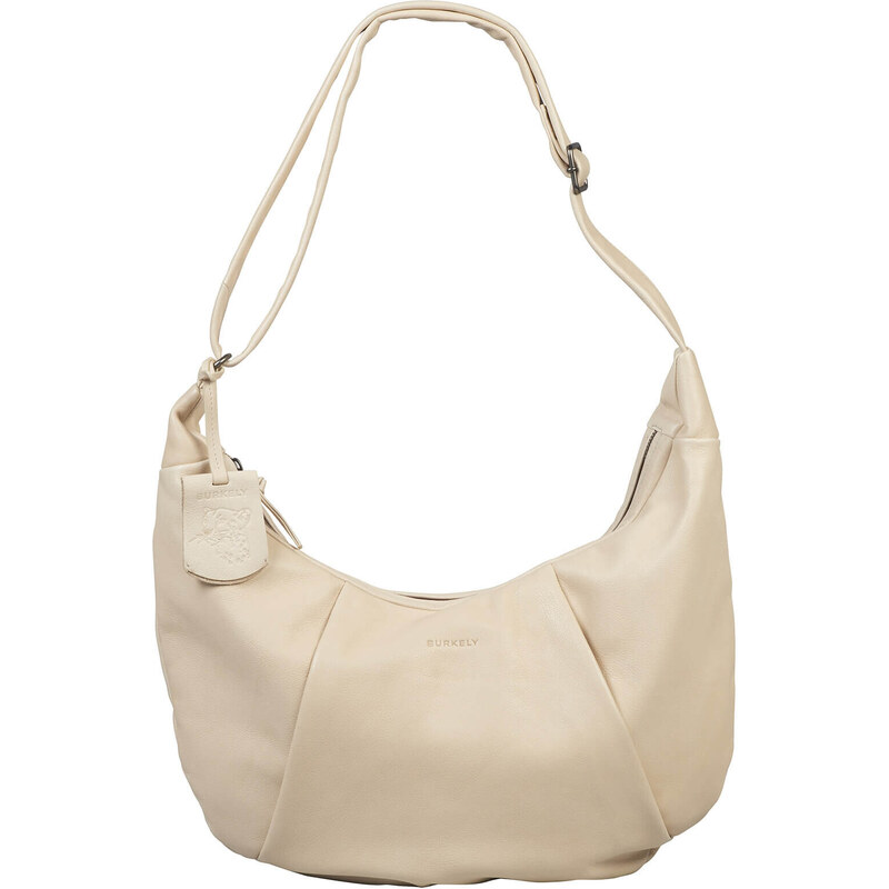 Dámska kožená kabelka cez rameno Burkely Amalea - krémová 44083356
