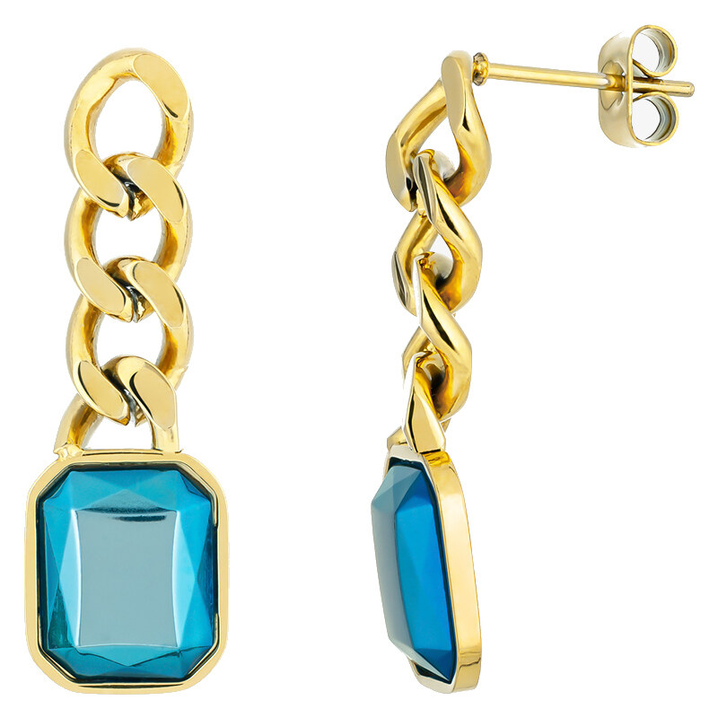 Preciosa Pôvabné pozlátené náušnice Venice s českým krištáľom 7459Y67 66587383