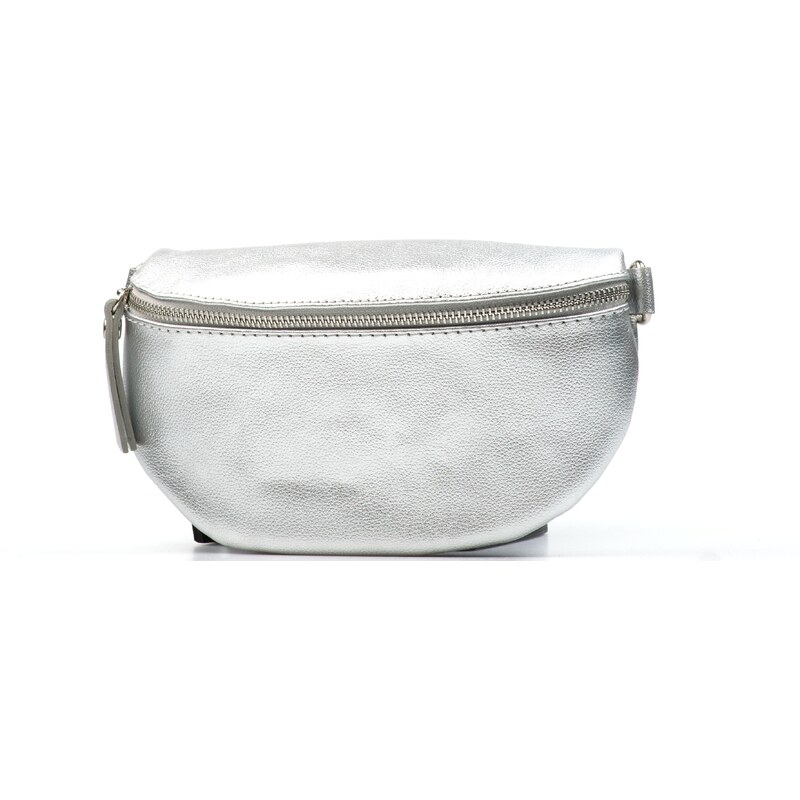 Blaire Kožená crossbody oblička Tamra strieborná 64987577