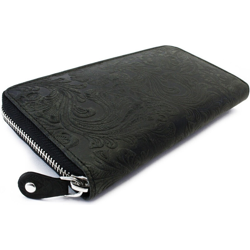 Arwel Dámska kožená zipsová peňaženka so vzorom | 511-2265-60 HUN/NAP 67463308