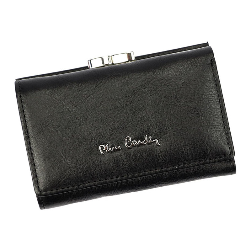 Dámska malá čierna kožená peňaženka Pierre Cardin 06-117 44105283