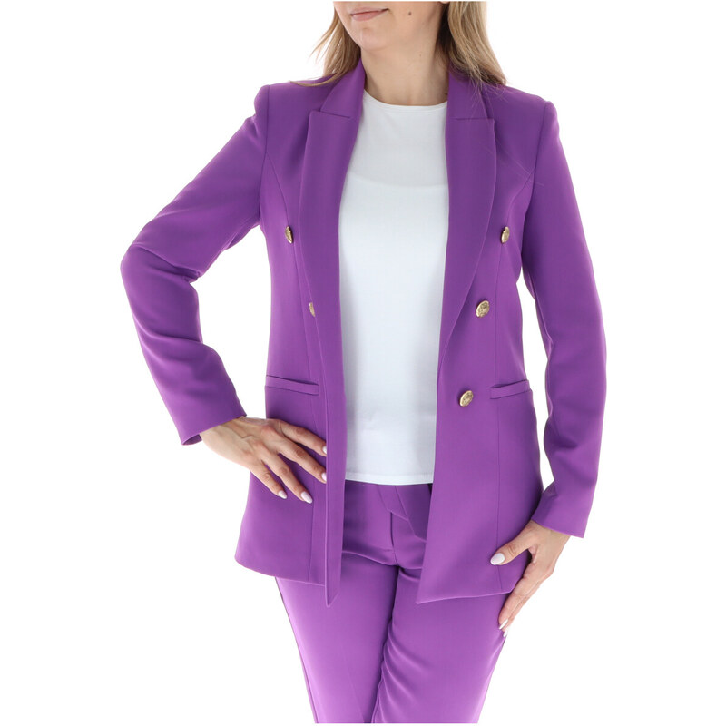 Sol Wears Women Fialové dámske sako s gombíkmi 66817986