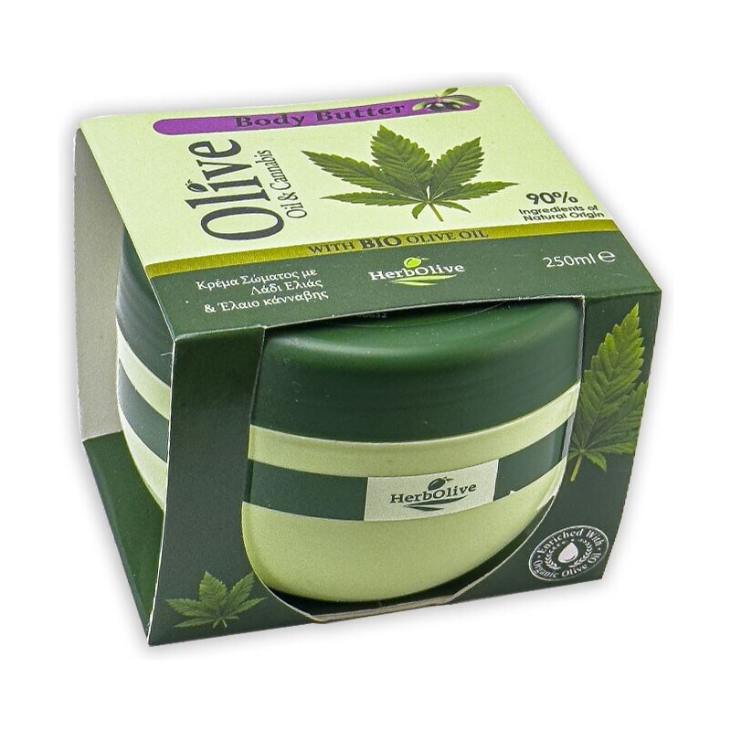 Herbolive - Madis Madis Herbolive Body butter cannabis - Telové maslo s konopným olejom 250 ml