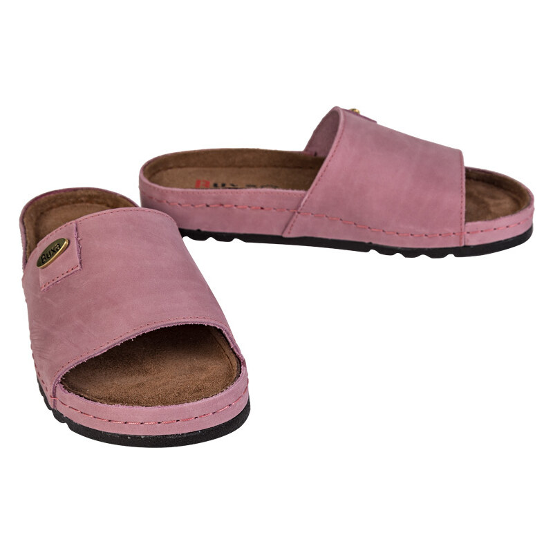 BUXA Dámska zdravotná obuv MEMORY - Šľapky - BZ115 - Ružový Nubuk