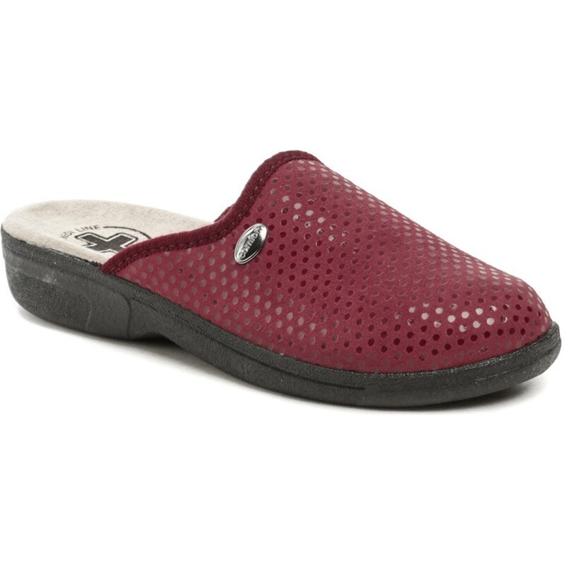 Medi Line 414 bordová bodka dámske zdravotné šľapky 44161862