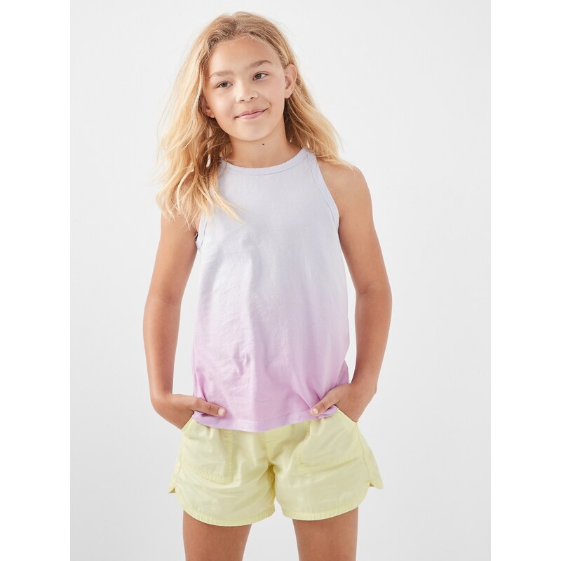 Ružové dievčenské tielko bavlnené GAP 50615533