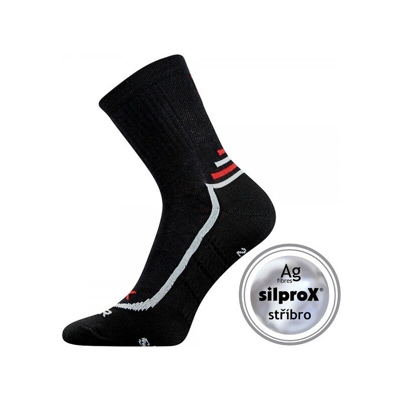 VERTIGO antibakteriálne klasické ponožky so striebrom VoXX Čierna 35 47518101