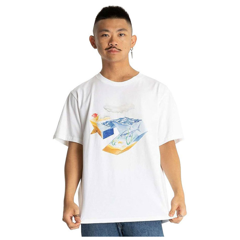 Converse Star Chevron Ocean T-Shirt - Pánske - Tričko Converse - Biele 66357327