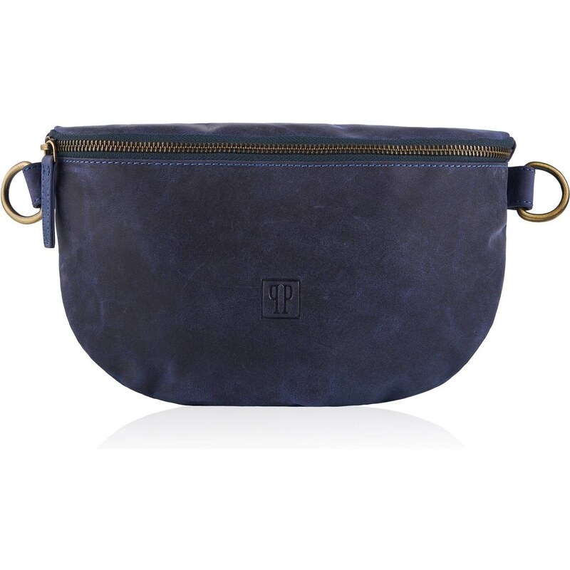 PAOLO PERUZZI Dámska kožená ľadvinka VINTAGE | modrá T-36-DB 44215208