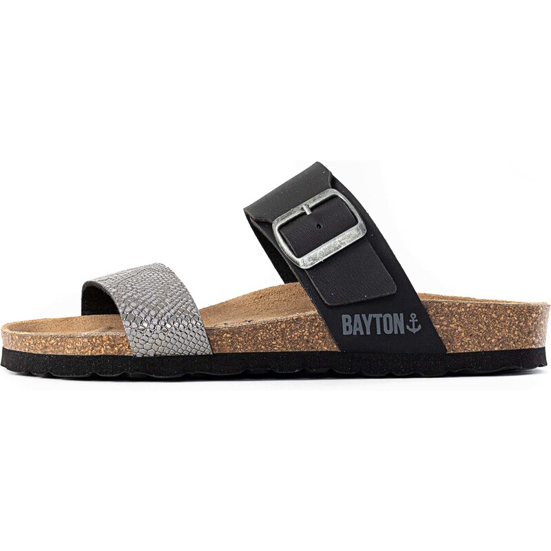 Bayton Šľapky Valence sivá / čierna / strieborná 54248694