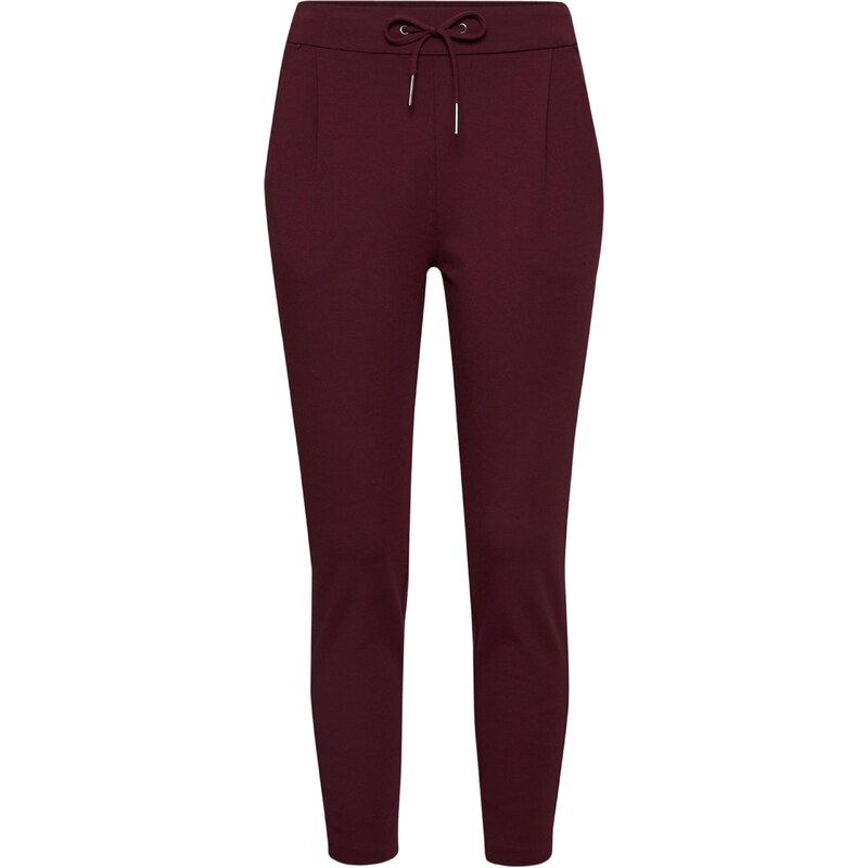 VERO MODA Plisované nohavice Eva vínovo červená 44237614