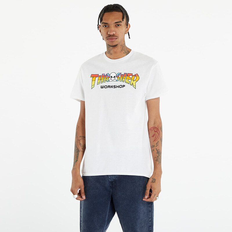 Pánske tričko Thrasher x AWS Spectrum T-shirt White